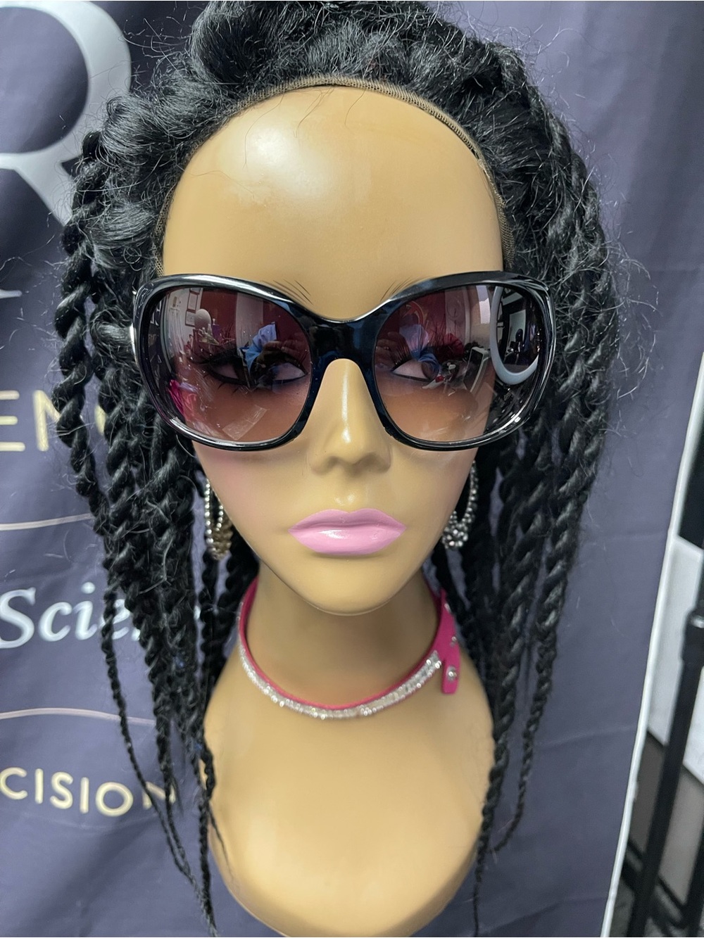 Women's Oversized Gradient Lens Sunglasses - Black
